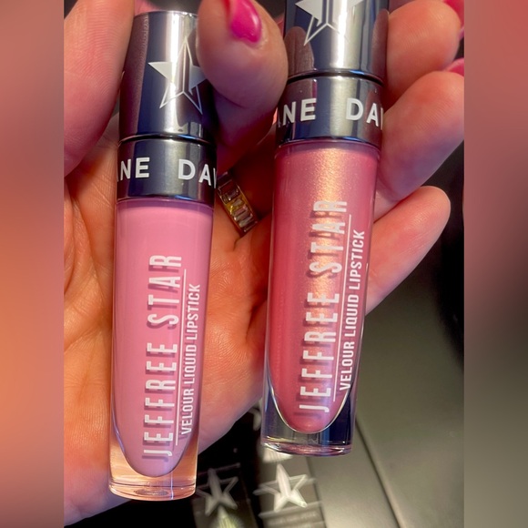 Jeffrey Star 2Fer 2 Velour liquid Lipsticks 12+hrs Long wear Non-transfer NIB - Picture 3 of 10